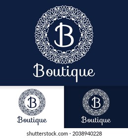 letter b premium logo. logo for salon, fashion, spa, boutique and female product with luxury and premium design