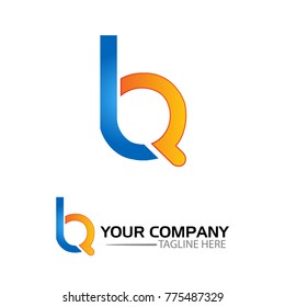 Letter B and Q, Logo Design Element