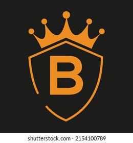 Letter B Queen Logo Design vector templet  crown logo Elegant monogram gold logo for Royalty,
 business card, Boutique, Hotel, Cafe, Jewelry
