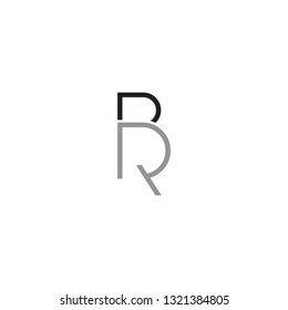 Letter B R Logo Design Stock Vector (Royalty Free) 1321384805 ...