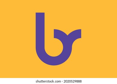 Letter B and R monogram and logo