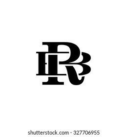 letter B and R monogram logo