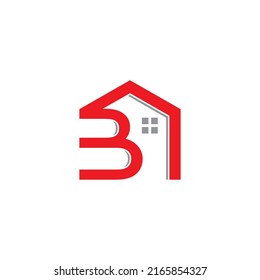 Letter B Real Estate Logo Vector Stock Vector (Royalty Free) 2165854327 ...