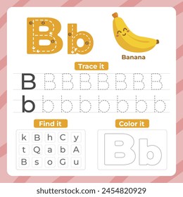 The letter "B" represents a distinct sound in English, which is a voiced bilabial plosive. 