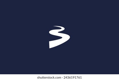 Buchstabe B mit Fluss-Logo-Symbol Design-Vektor-Design-Vorlage Inspiration