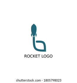 Letter B Rocket Logo for an airline or business.