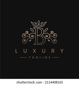 Letter B Royal Luxury Logo Design