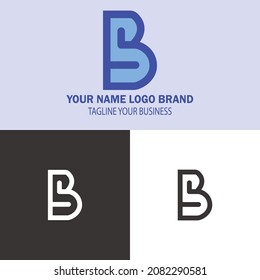 letter B and S business brand logo.