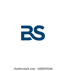 letter B S icon logo design concept