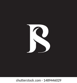 Letter B S icon logo design template.creative initial B S symbol