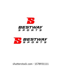 Letter B S logo vector graphic design