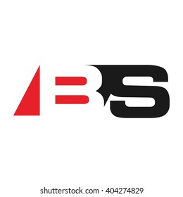letter B and S logo vector.