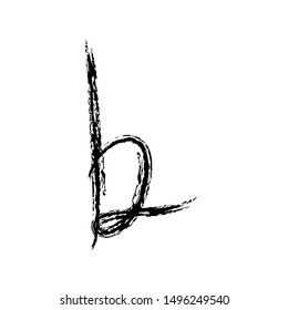 Letter B Script Logo Initial Font Simple