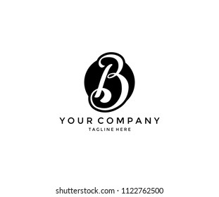 Letter B Script Logotype