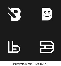 Letter B Set Idea Creative Abstract Business Logo