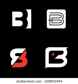 Letter B Set Idea Logo Creative Abstract Business Logo