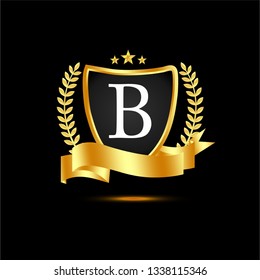 Letter B shield logo 