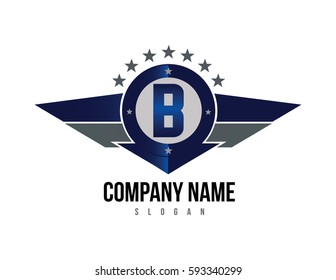 Letter B shield logo
