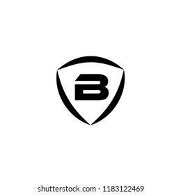 Letter B Shield Logo Design