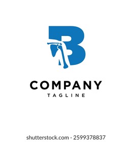 Letter B Shoulder Surgery Logo Icon Vector