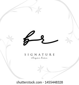 Letter B Signature Logo Template - Vector