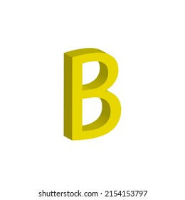 ILUSTRACIÓN DEL VECTOR DEL ARTE DEL CLIP SENCILLO DE LA LETRA B