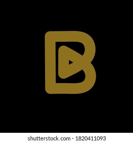 einfaches Design-Logo Buchstabe B