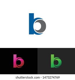Letter b simple logo icon design vector