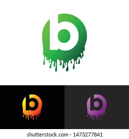 Letter b simple logo icon design vector