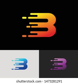 Letter b simple logo icon design vector
