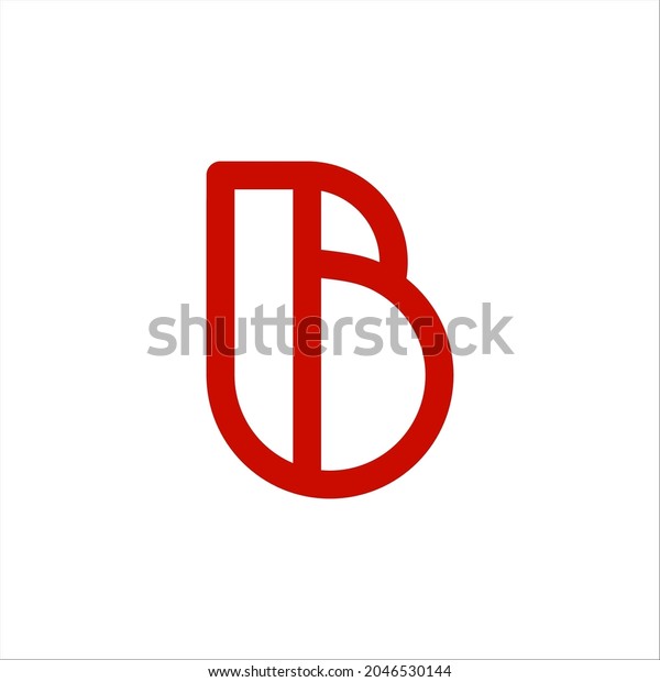 Letter B B Simple Logo Vector Stock Vector (Royalty Free) 2046530144 ...