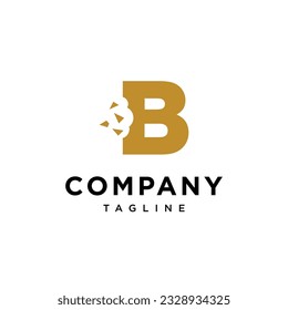 Letter B Snack Bite logo icon vector template.eps