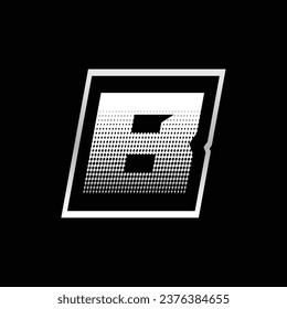 Letter B Speed Logo Design Template Inspiration, Vector Illustration For Sticker, Racing.