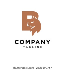 Letter B Squirrel logo icon vector