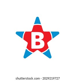 Letter B Star Logo Concept Creative Stock Vector (Royalty Free ...