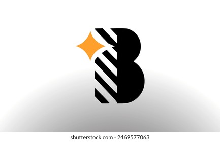 Letter B Star logo icon design. Creative template for company and business