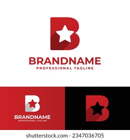 Logotipo de letra B Star, adecuado para negocios relacionados con Star con B inicial.