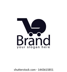 Letter B stock logo, B initial., flat designs. B trolley.