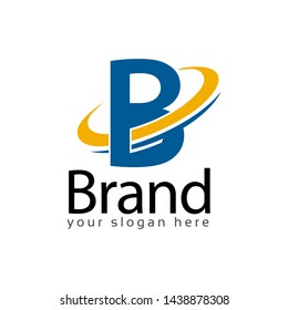 Letter B stock logo,.Swoosh Logo. B initial.
