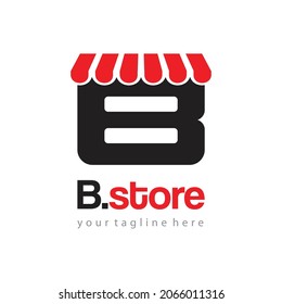 letter B store logo design