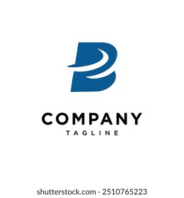 Letter  B swing logo icon vector