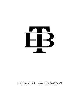 Letter B T Monogram Circle Logo Stock Vector (Royalty Free) 327692672