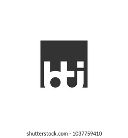 letter B and T and I vector logo