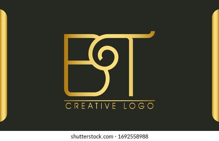 letter B and T vector logo

