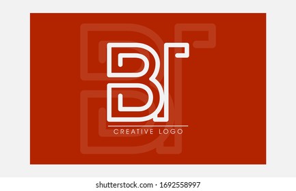 logotipo vectorial letra B y T
