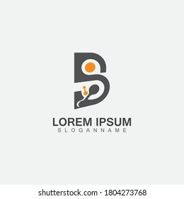 Letter B technology Logo Concept. Creative and Elegant illustration Logo design 