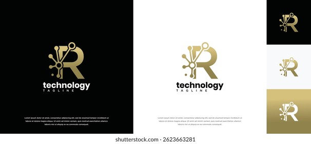 Plantilla de diseño de logotipo de tecnología de letra B. Plantilla de logotipo de conexión de tecnología de letra B.