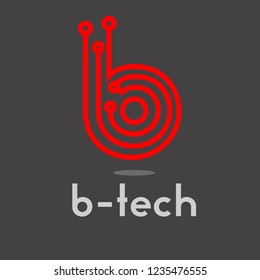 letter b , technology logo templates, vector logos for business corporate , icons illustration