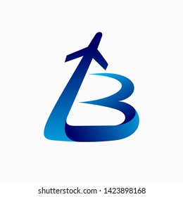 Letter B that forms an airplane
