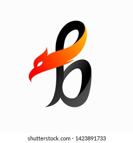 letter B that forms the bird